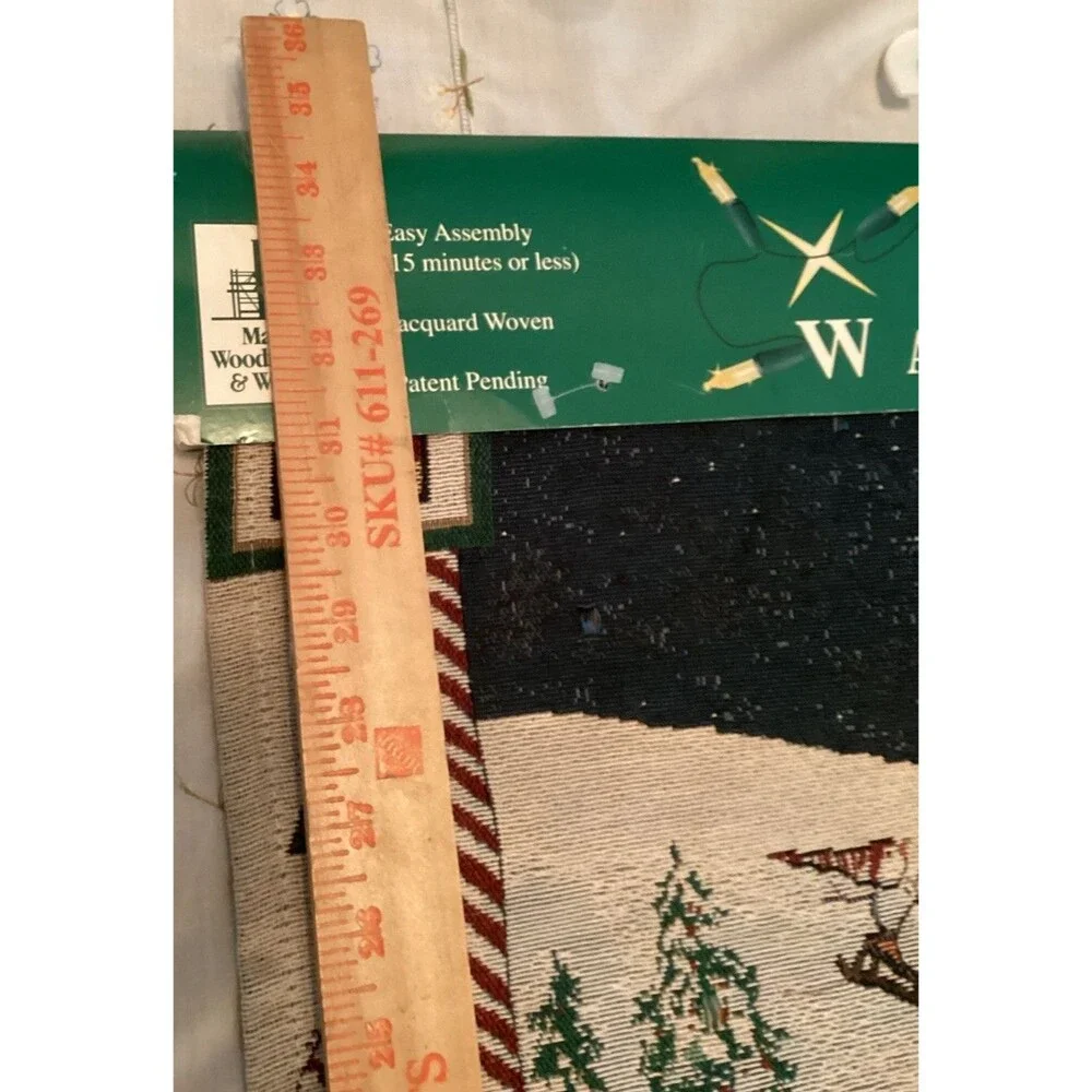 Snowman Wall Hanging Tapestry With Lights Manual Woodworkers & Weavers 26